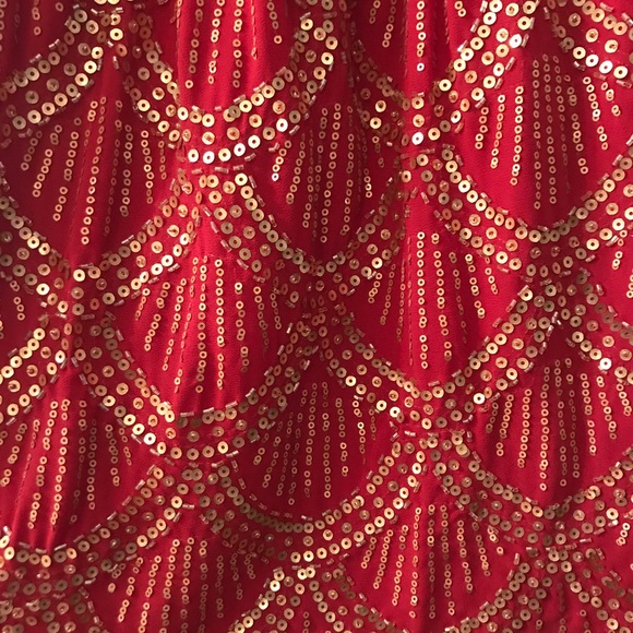 COPY - Artee Couture Red Holiday Dress. WORN ONCE - Picture 4 of 6